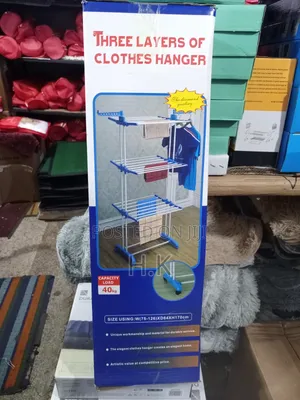 3-Layers Clothes Hanger-W(75-126)Xd64xh170cm,