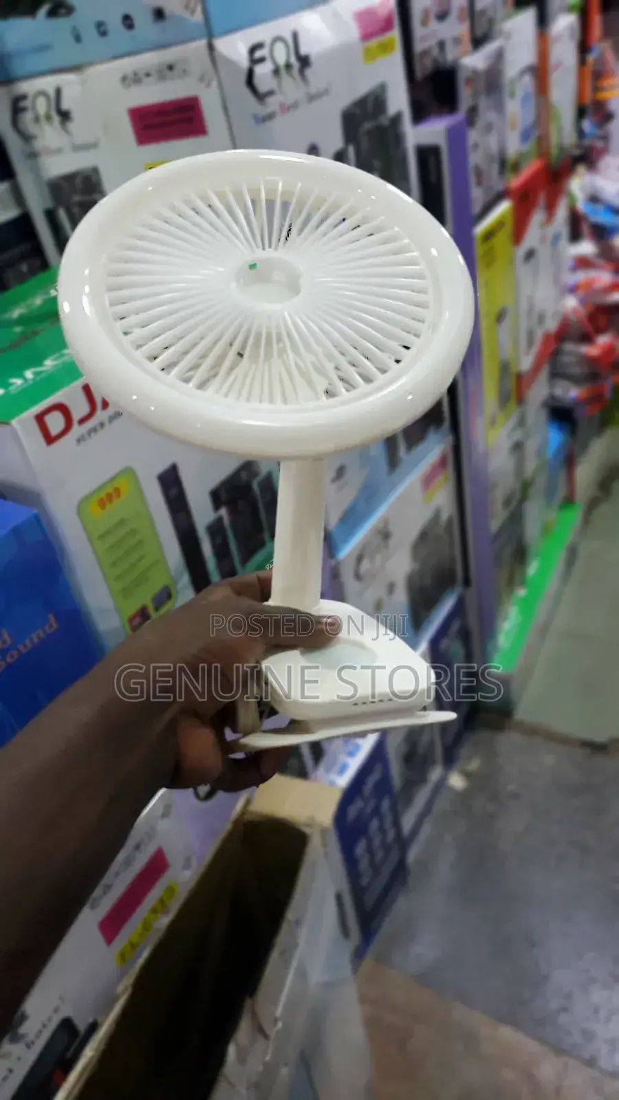 Portable Rechargeable Table Fan With Lighting.