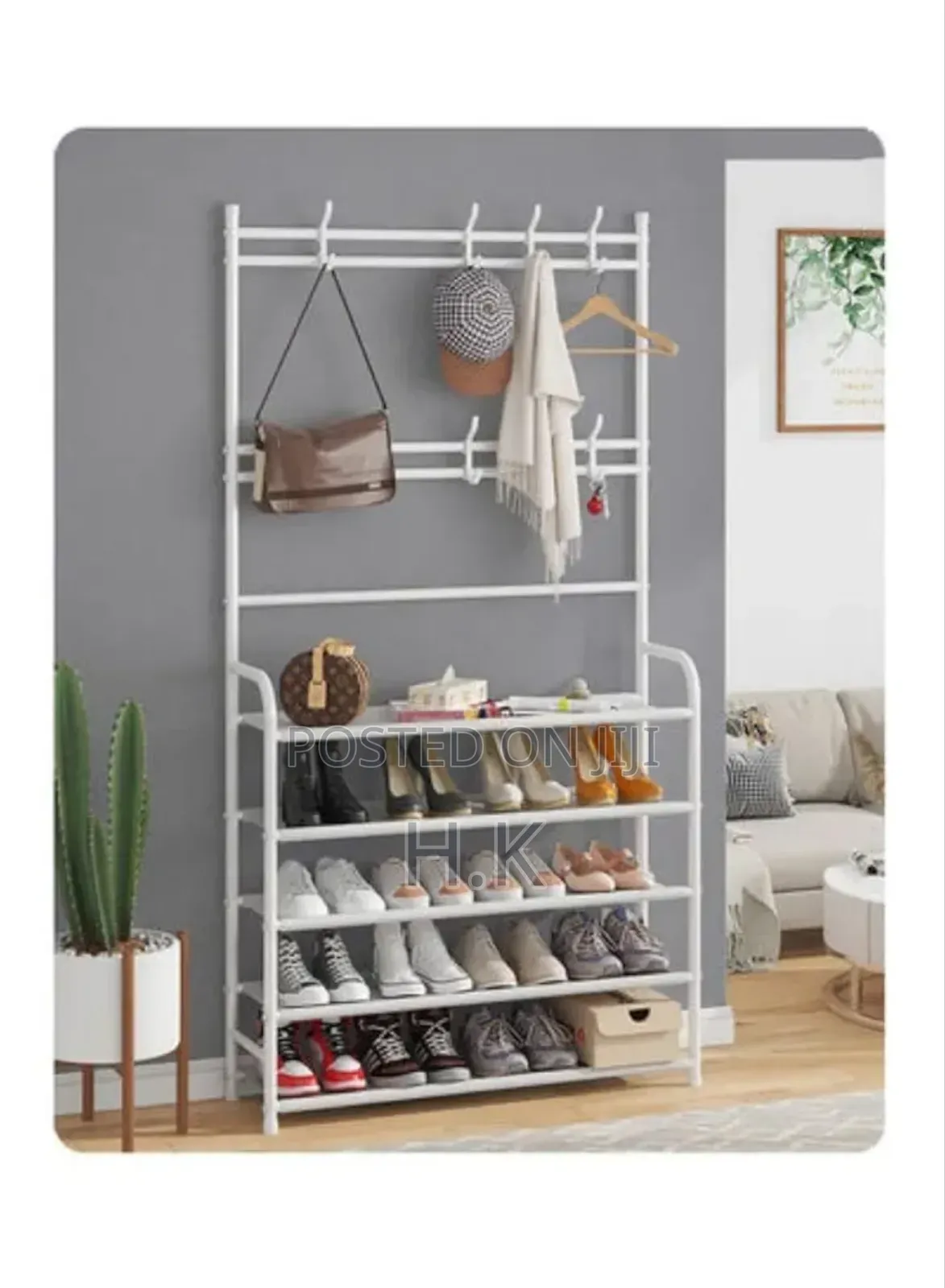 Multi-Functional Shoe and Hat Integrated Rack-80×26×170cm