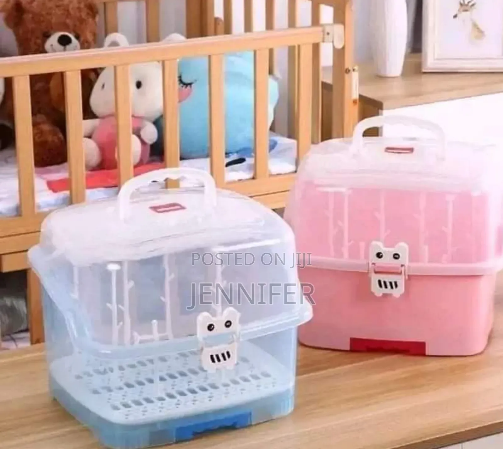 Portable Baby Bottle Drying Rack Storage Box