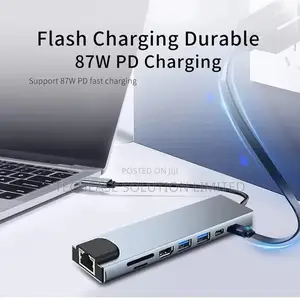 8-in-1 Usb-C Docking Station Hdmi Usb 3.0 for Macbook Laptop