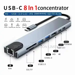 8-in-1 Usb-C Docking Station Hdmi Usb 3.0 for Macbook Laptop