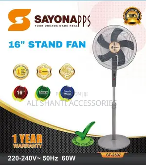 Electric Stand Fan, Sayona 16 Inch Stand Fan