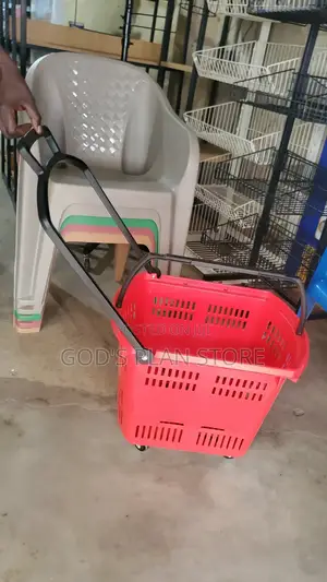 Supermarket Shopping Trolley With Rollers