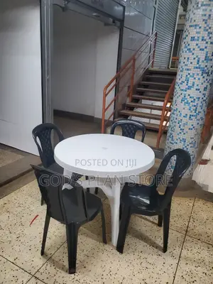 White Bar Table and Chairs(Black Chairs)Set