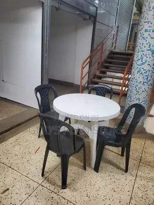 White Bar Table and Chairs(Black Chairs)Set