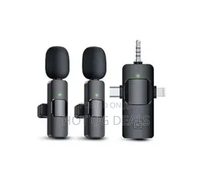 3-in-1 Wireless Lavalier Microphone System, iPhones & Type C