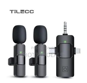 3-in-1 Wireless Lavalier Microphone System, iPhones & Type C