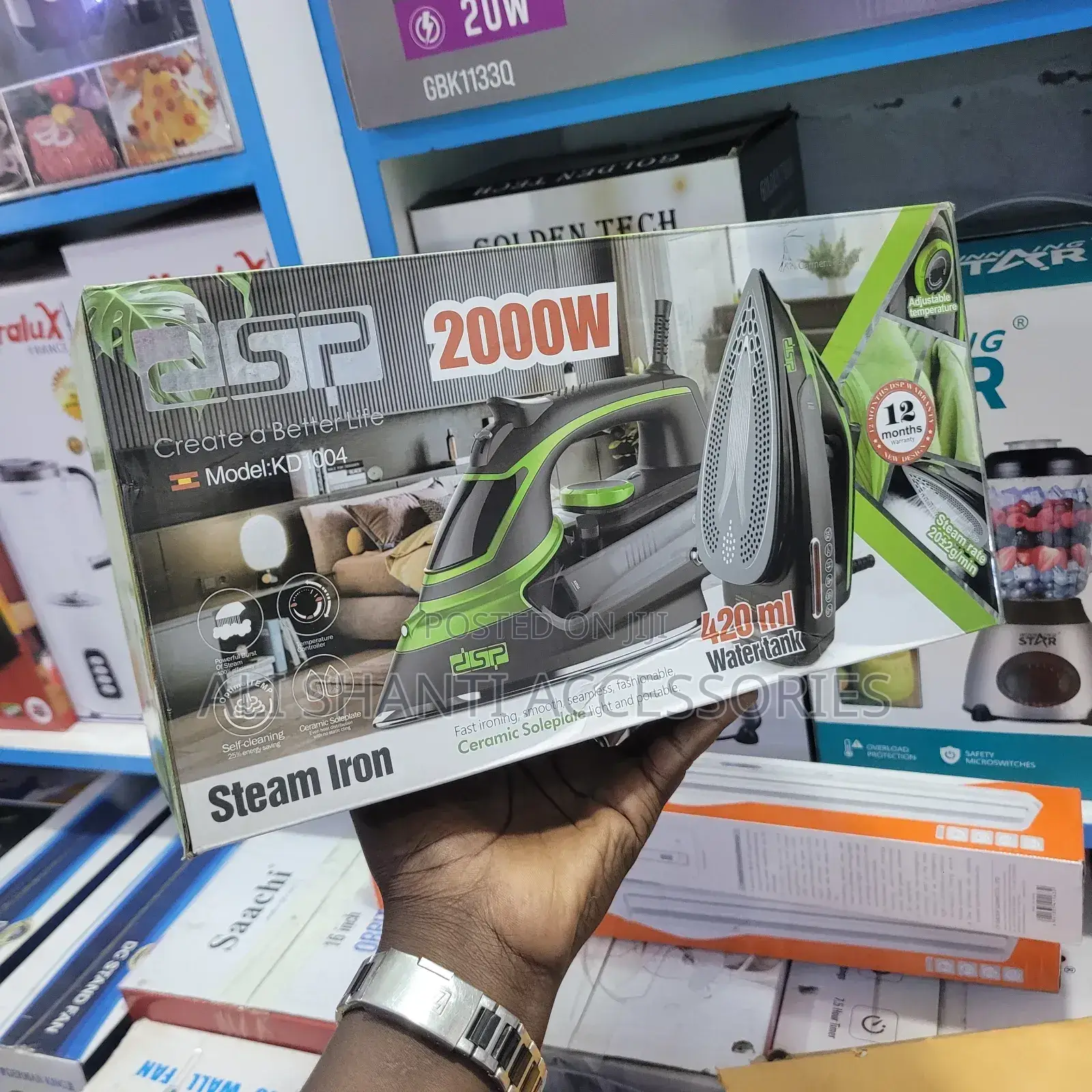 DSP Steam Iron 2000w Ceramic