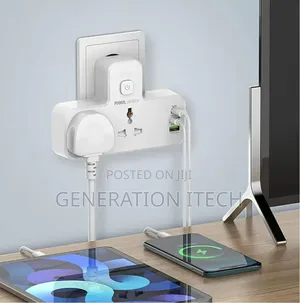 Power Socket With 2 Ac Ports and 1 Usb C Port