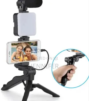 Mini Tripod Stand, Led Light Phone Holder Clip