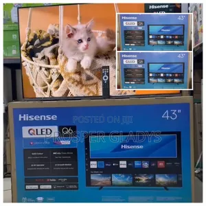 43 Qled Hisense Smart Digital Flat Screen Flameless.