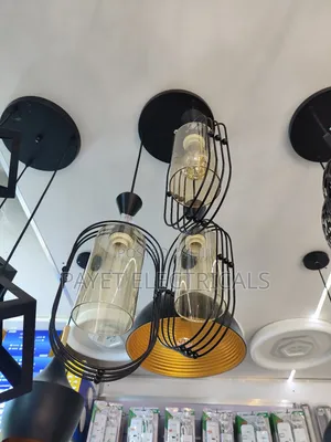 3arm Black and Gold Pendant Lamp