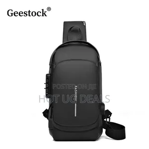 Cross-body Bag-waterproof & Anti Theft- Black