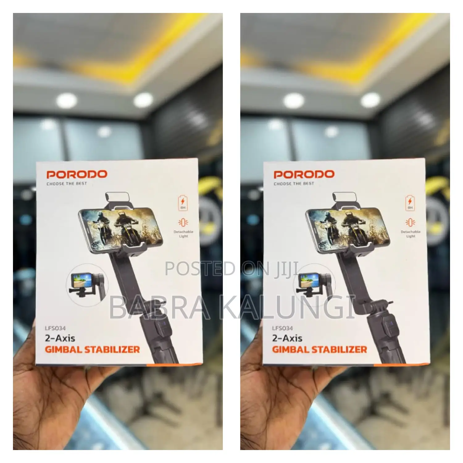 Porodo 2-Axis Gimbal Stablizer
