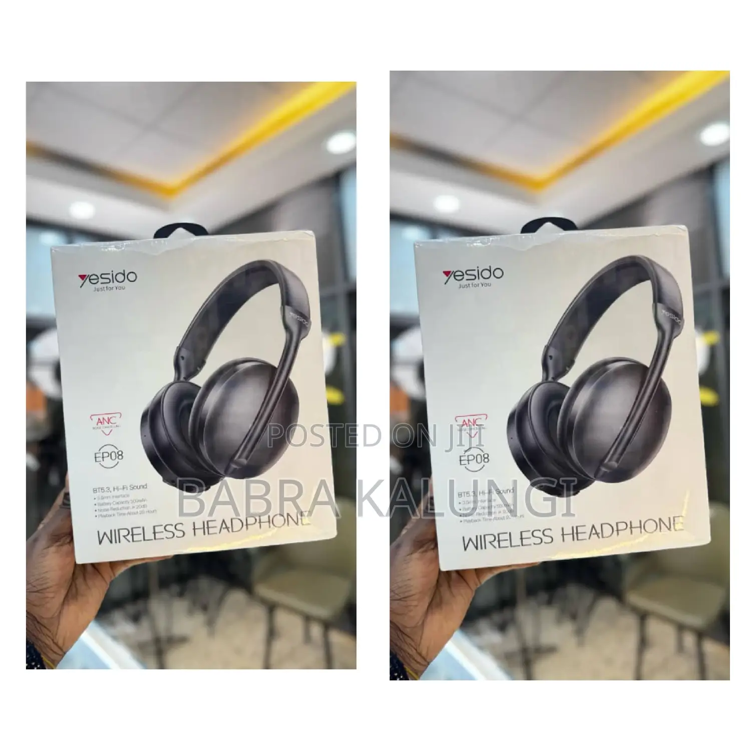 Foldable Yesido Hybrid Anc Headset.