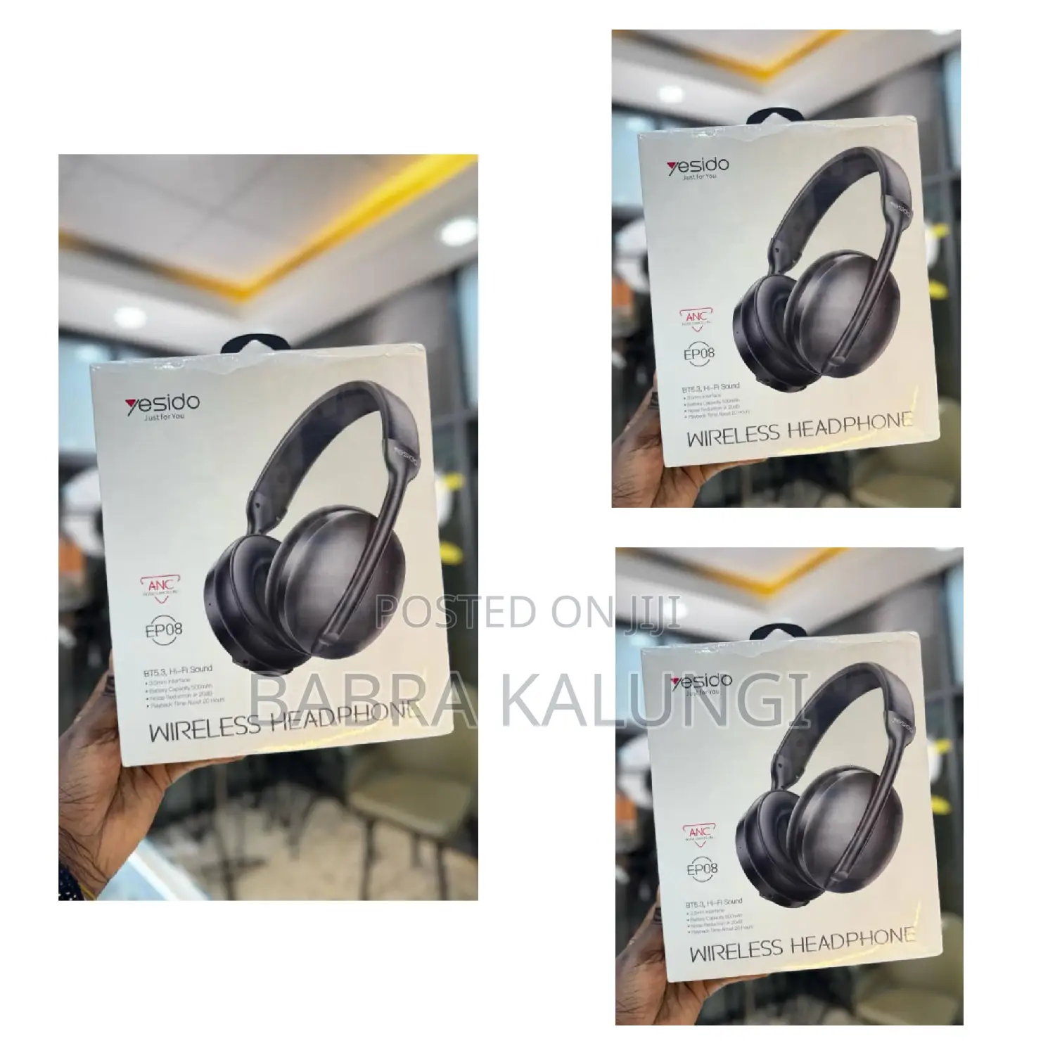 Foldable Yesido Hybrid Anc Headset.