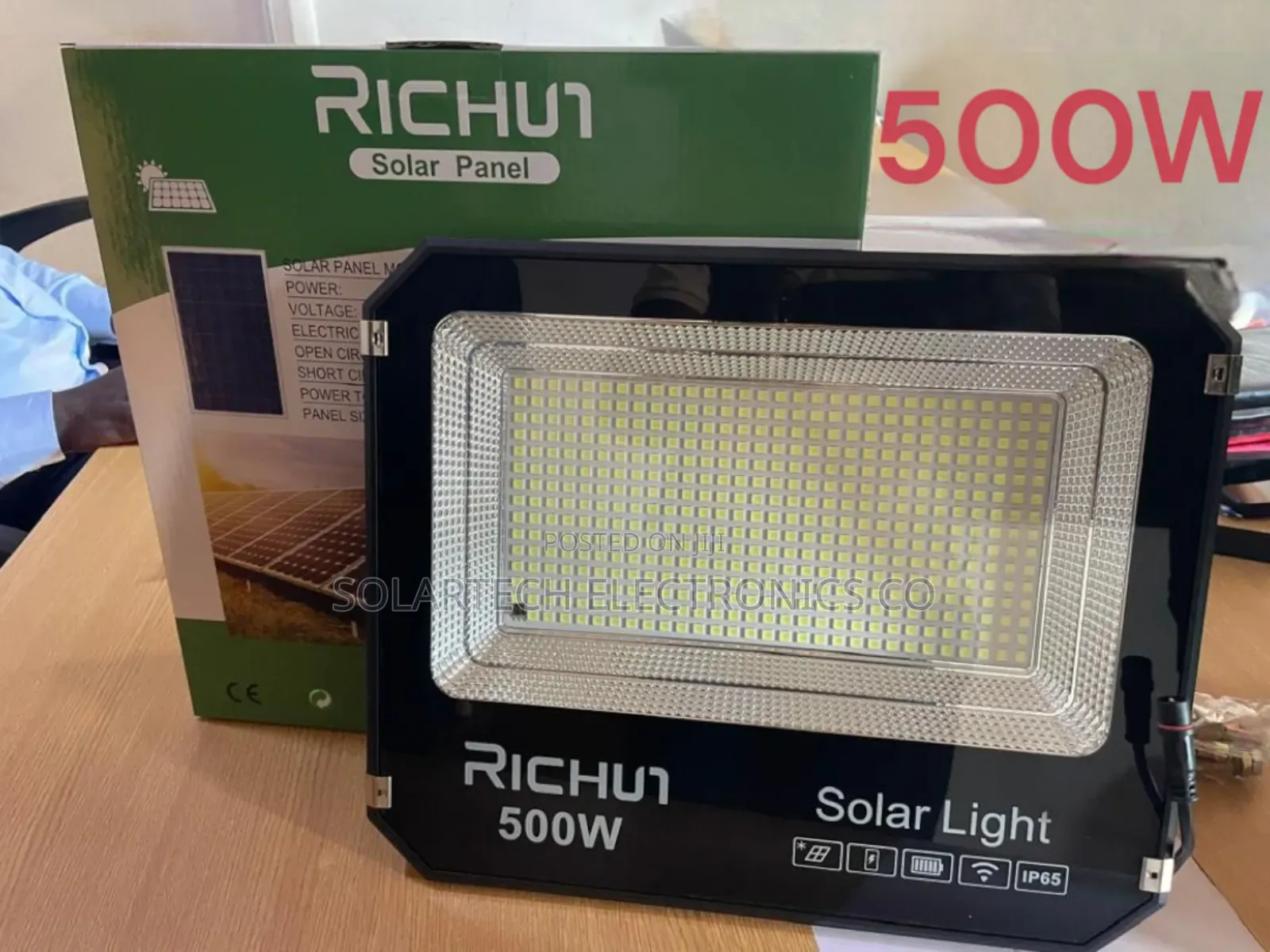500w Richur Led Solar Flood Lights/ Compound Lights