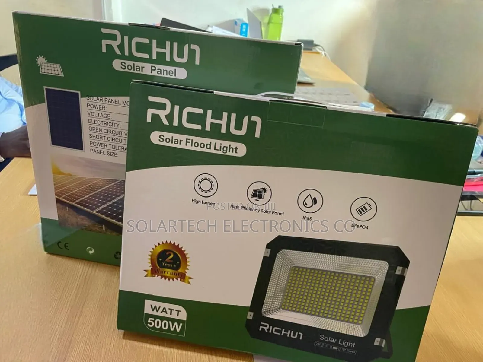 500w Durable Richur Led Solar Flood Lights/ Automatic Lights