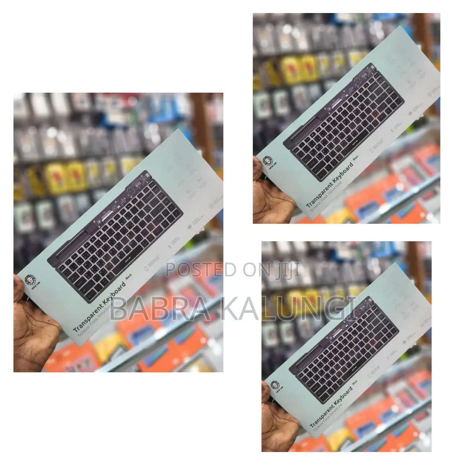 Foldable Green Lion Transparent Keyboard