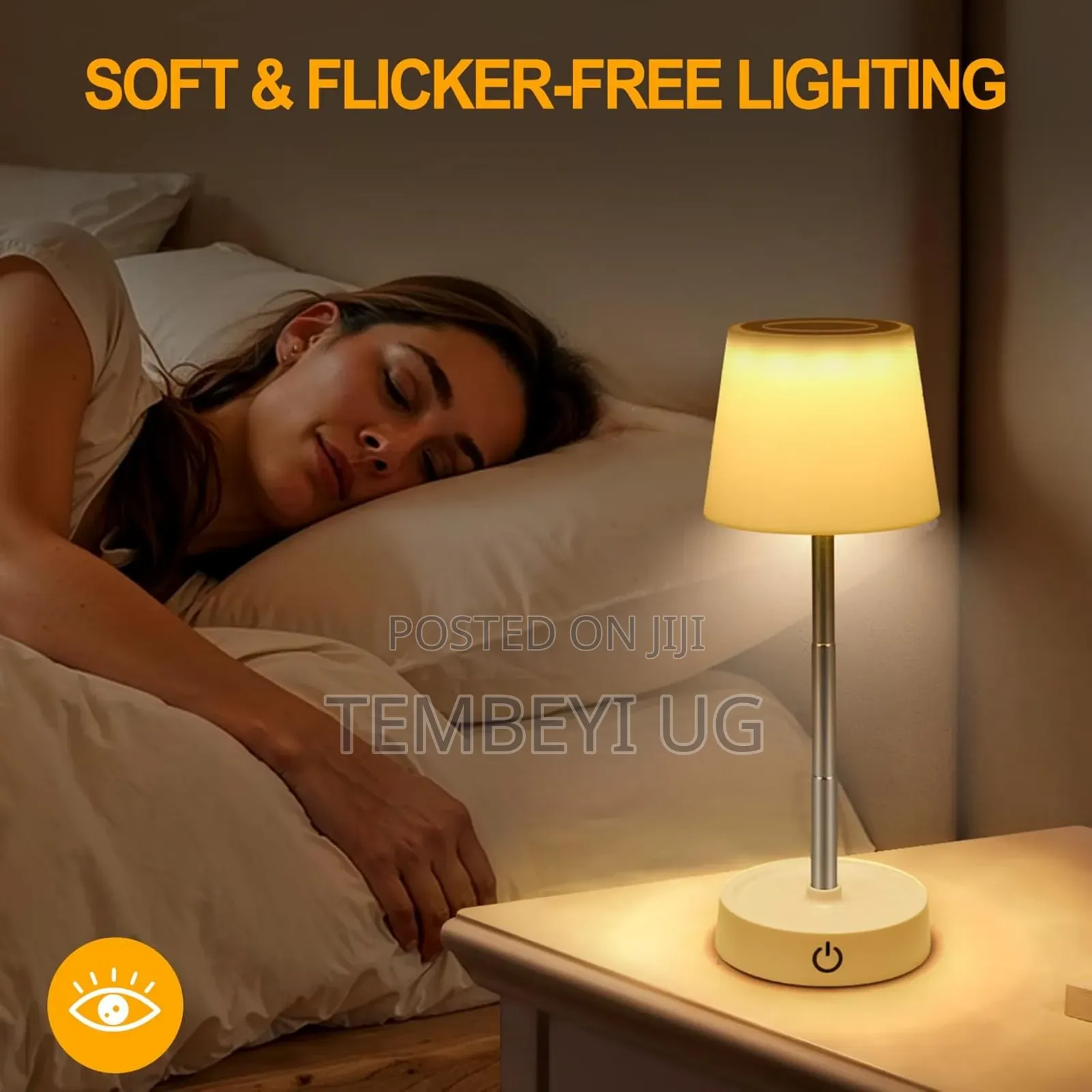 Telescopic Table Lamp, Soft Light for Bedroom or Outdoors