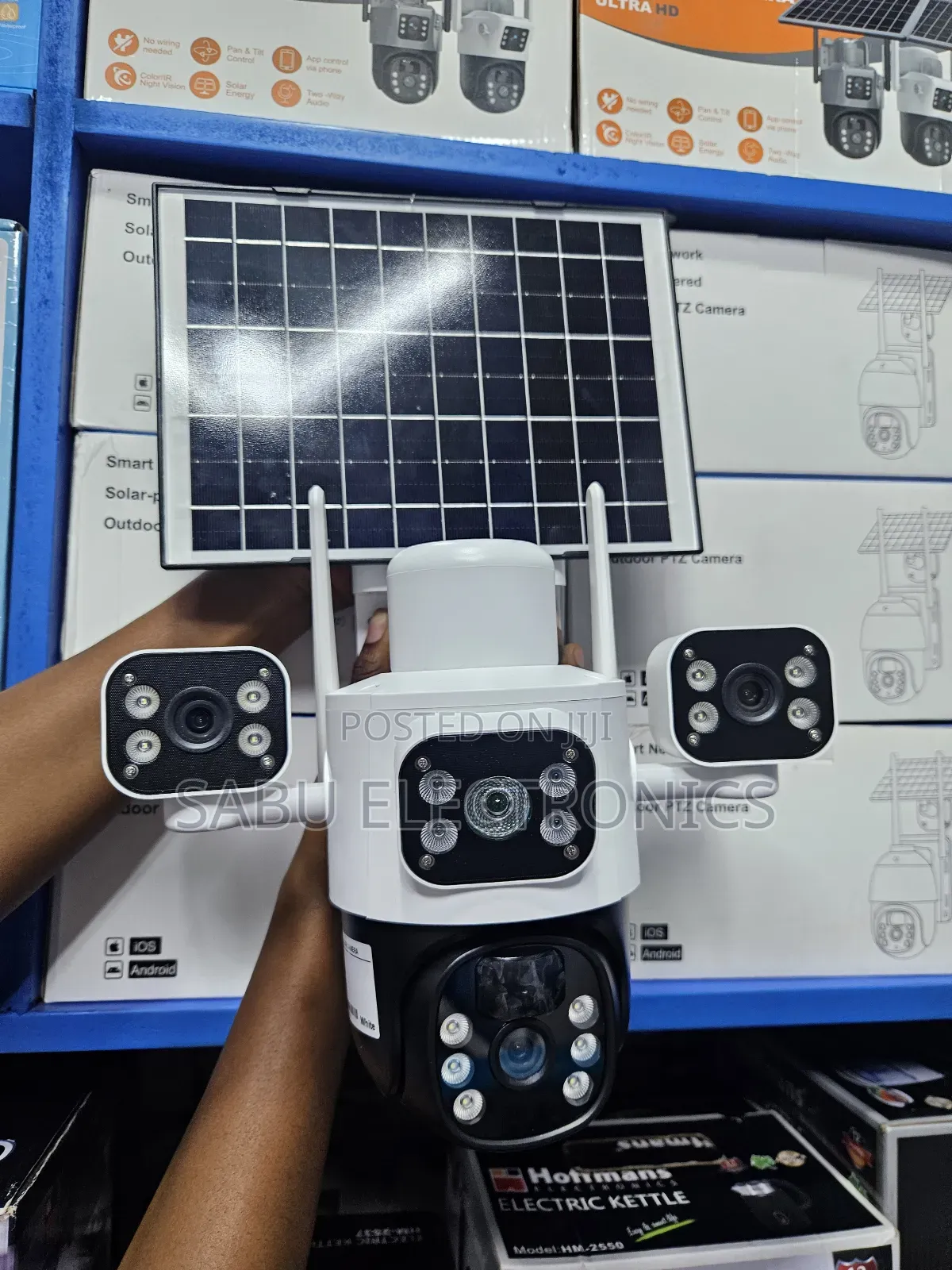 Eseecloud 4g Solar Security Camera 3 Lens Night Vision