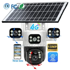 Eseecloud 4g Solar Security Camera 3 Lens Night Vision