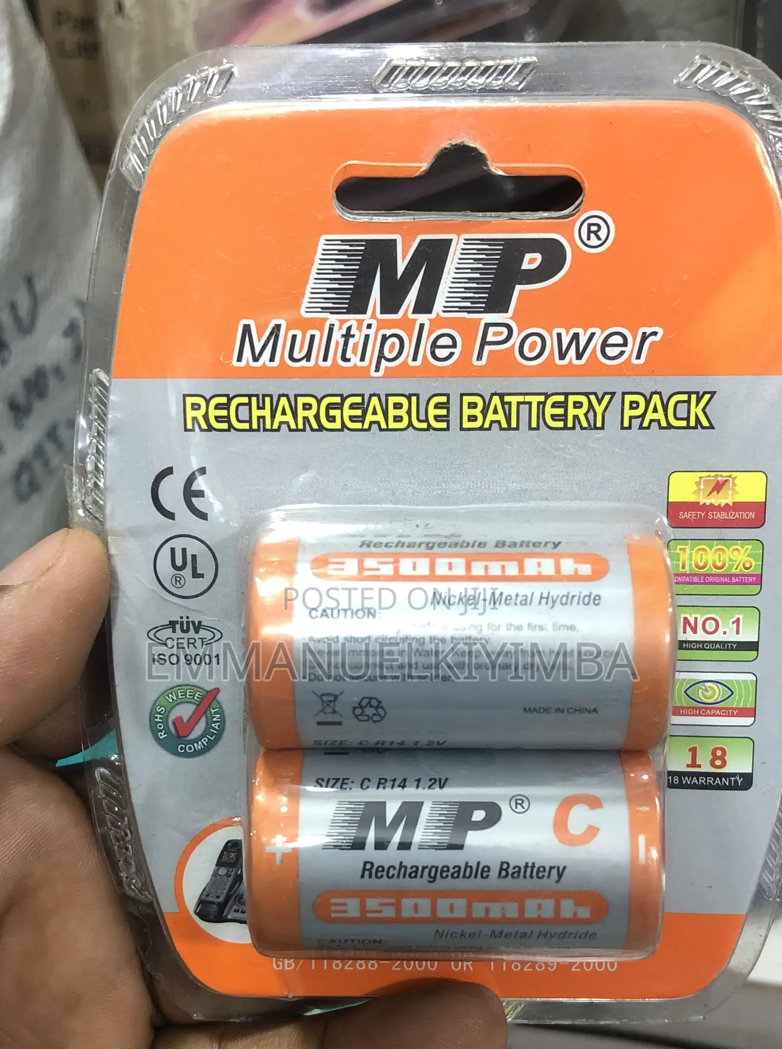 Mp Rechargeable Batteries Type C