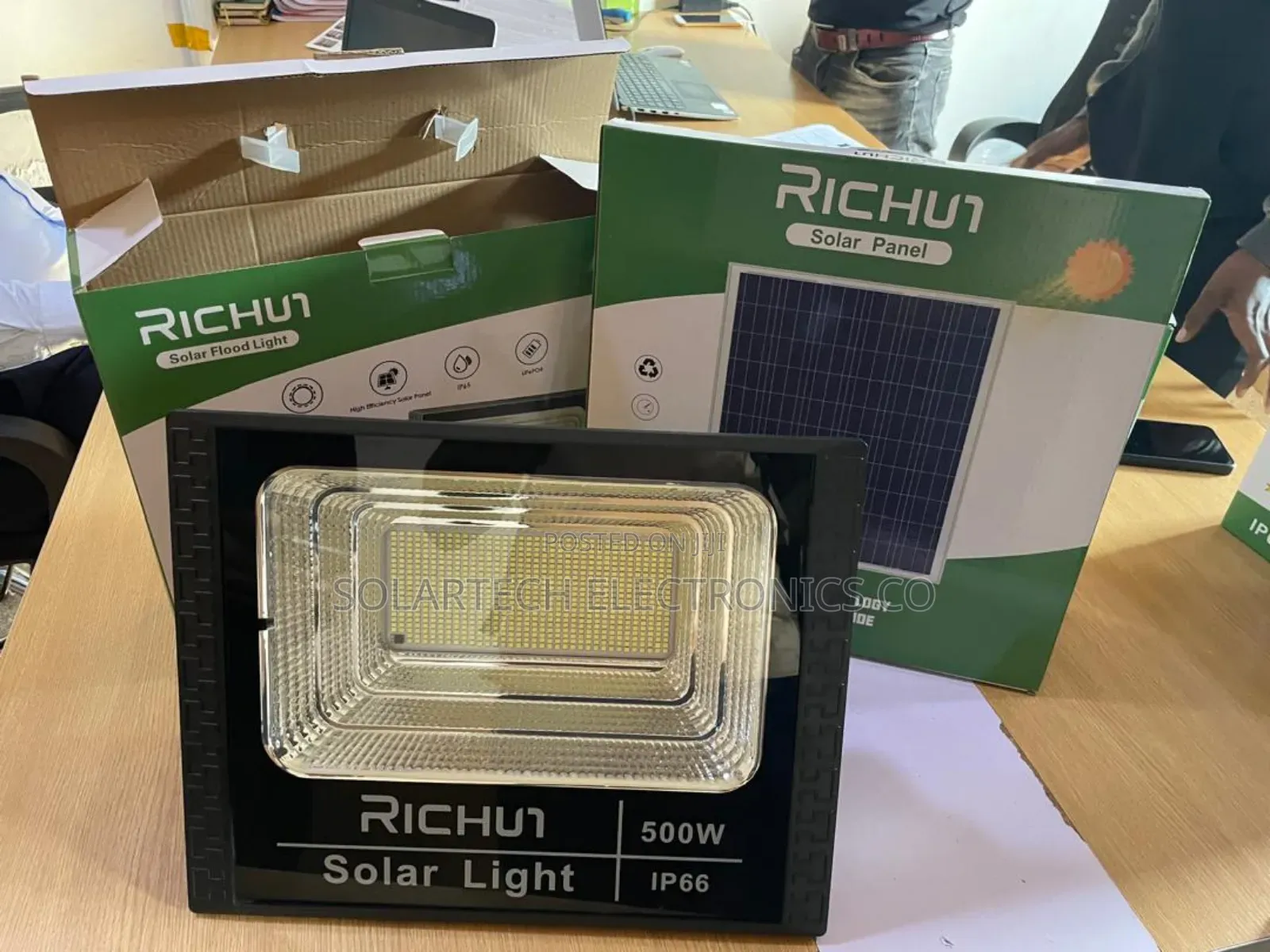 500w Automatic Richur Led Solar Flood Lights Nohk