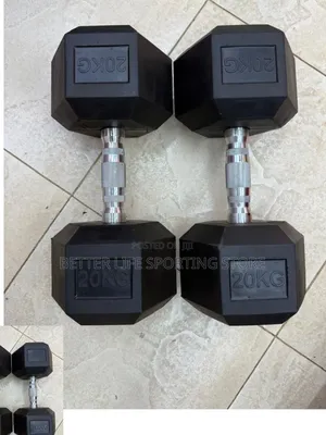 Dumbbells 20 Kg (2 Pcs) Hexagonal
