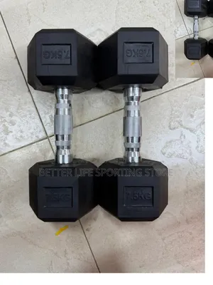Dumbbells 7.5 KGSS Pair Hexagonal Type (2 Pcs)