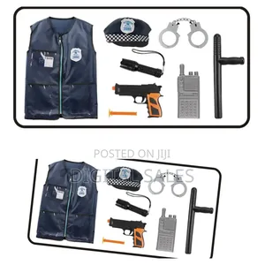 8 PCS Kids Police Patrol Costume