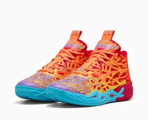 Men’S Orange/Blue Puma Lamelo Basketball Sneakers