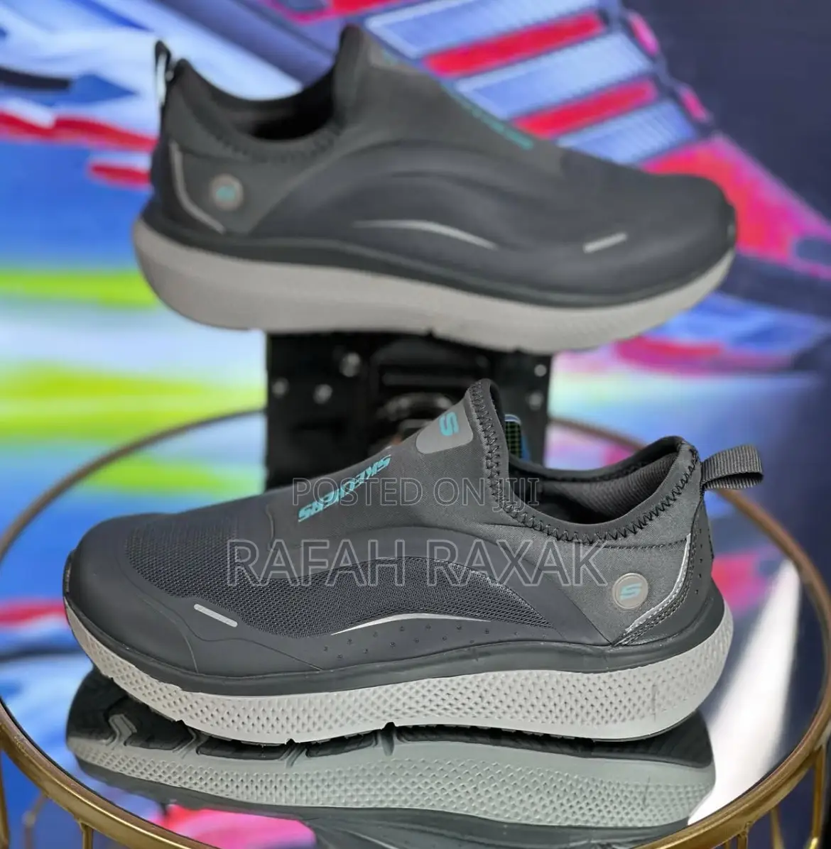 New Classic Grey Skechers Athletic Lightweight Sneakers