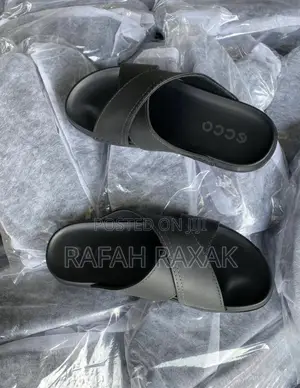 Original Men’S Black Ecco Cross Leather Sandals