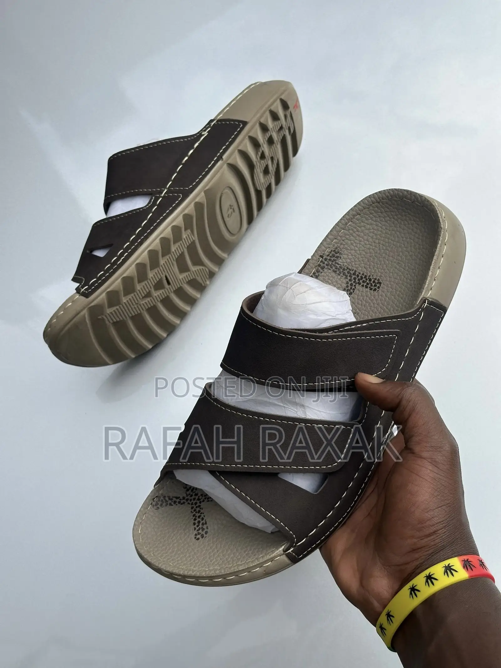Original Coffee Brown Polox Double Straps Sandals