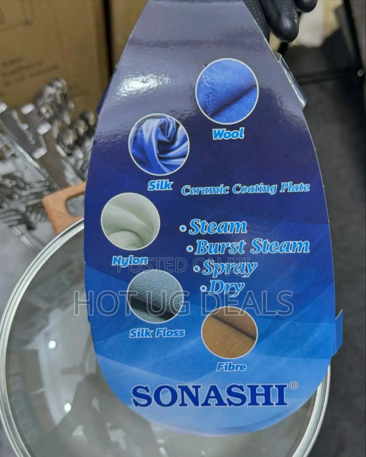 Sonashi Steam Iron - White, Blue