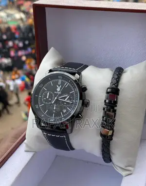 Men’S Gift Set Original Black Playboy Watch & Bangle
