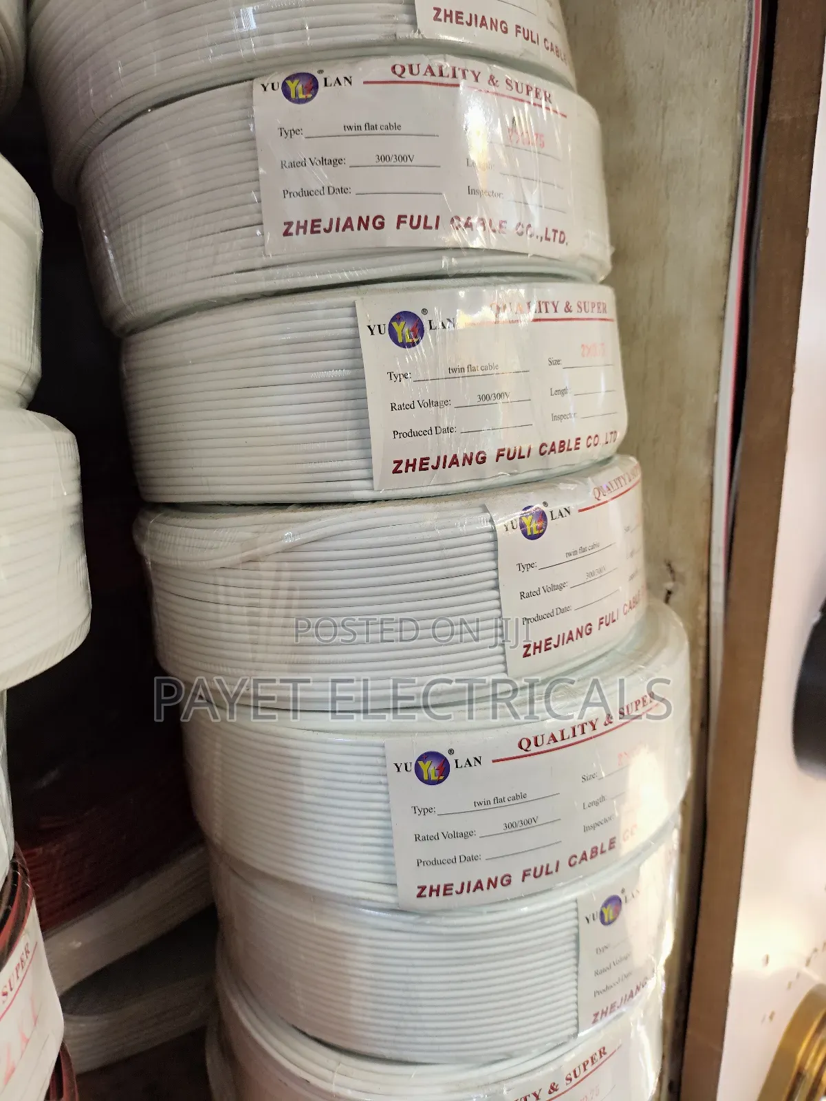 White Flat Cable for Yulan