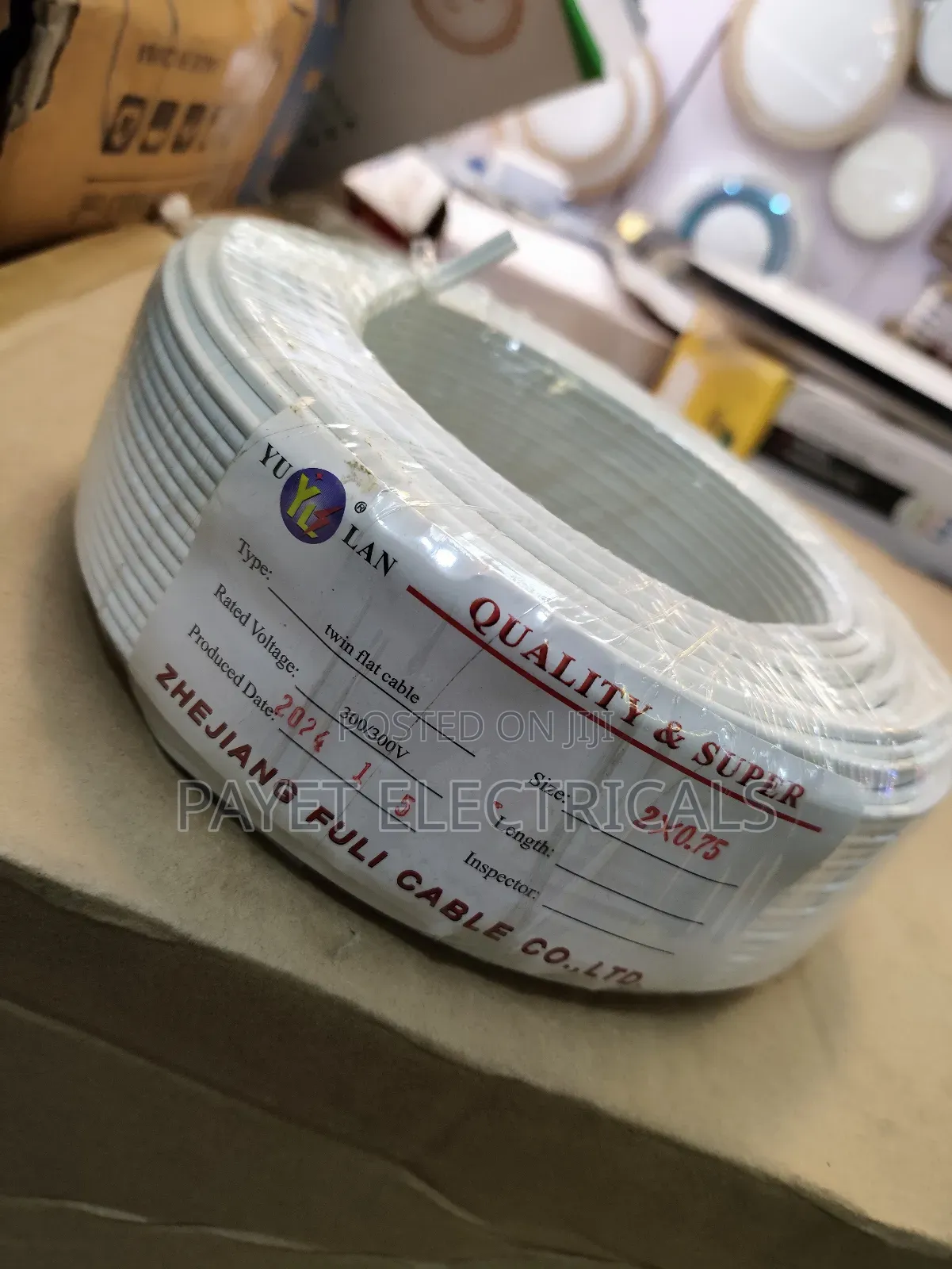White Flat Cable for Yulan