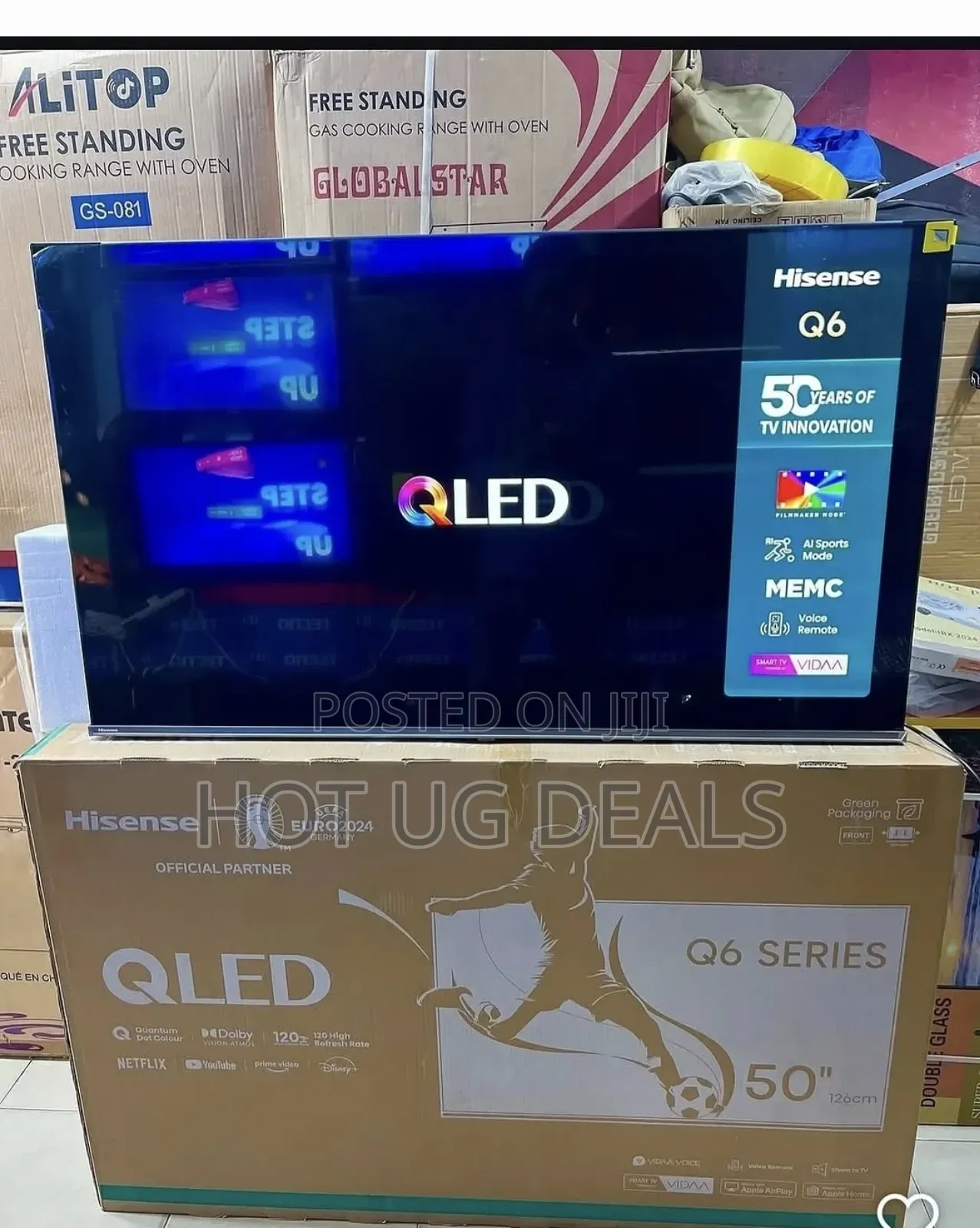 Hisense 55 Inch Qled 4k Android Smart Tv  With Bluetooth