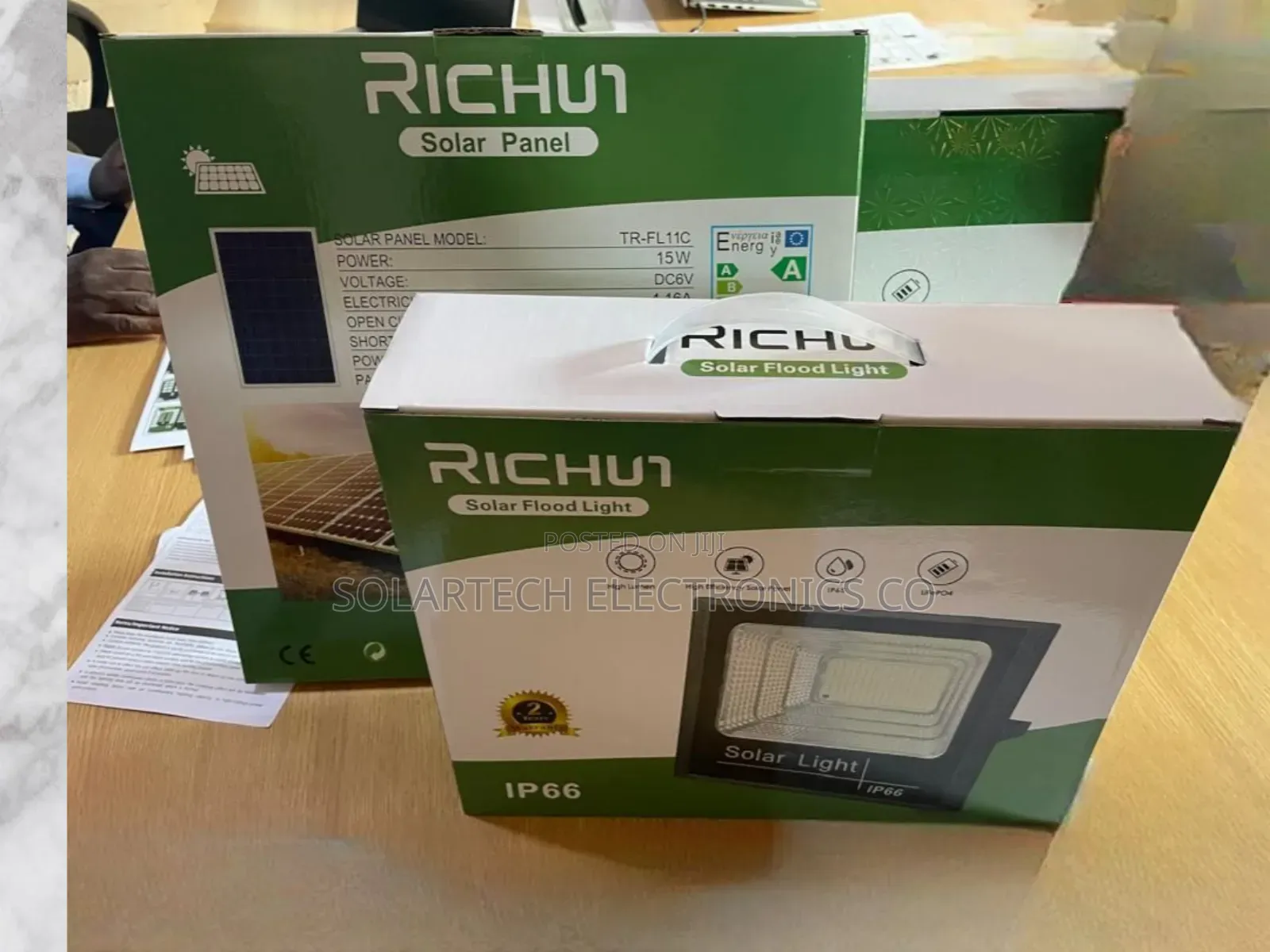 400w Original Richur Led Solar Flood Lights/ Compound Lights