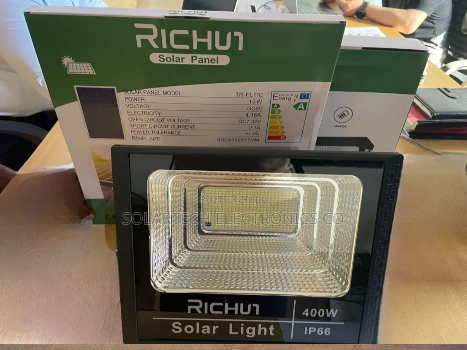 400w Original Richur Led Solar Flood Lights/ Compound Lights