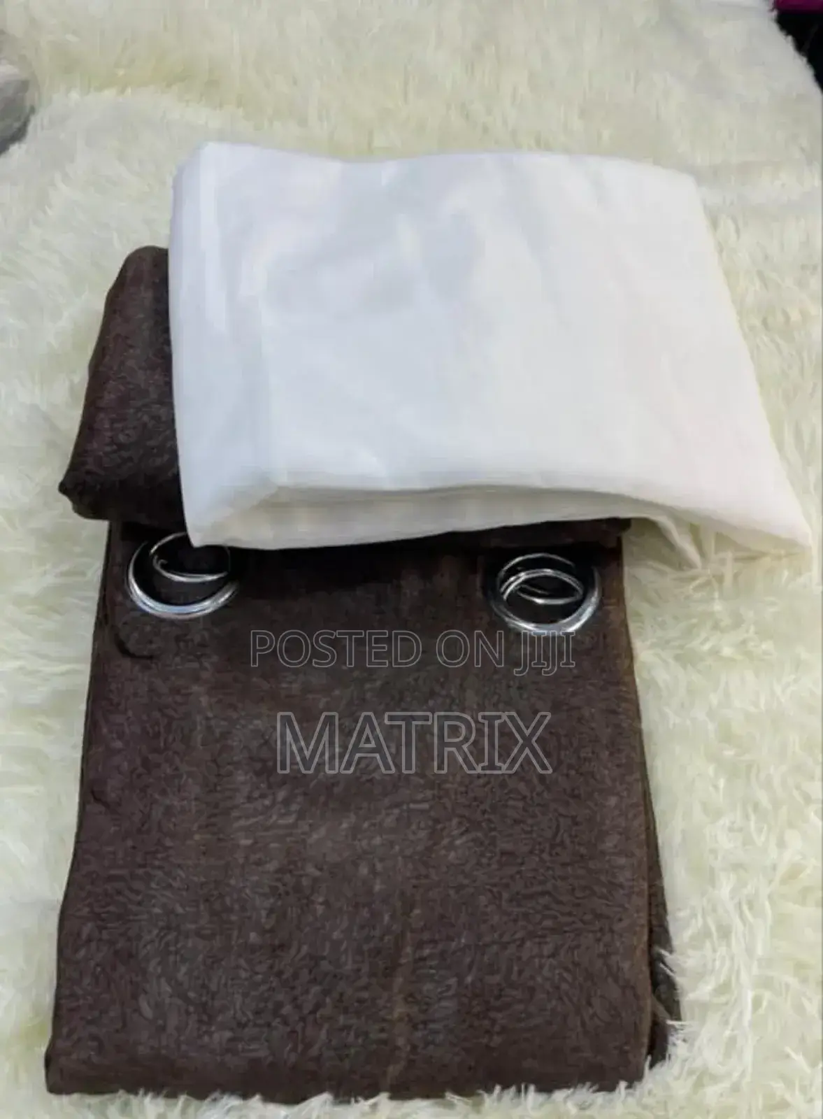 3 Pieces Curtains (2 Curtains and 1 Net)