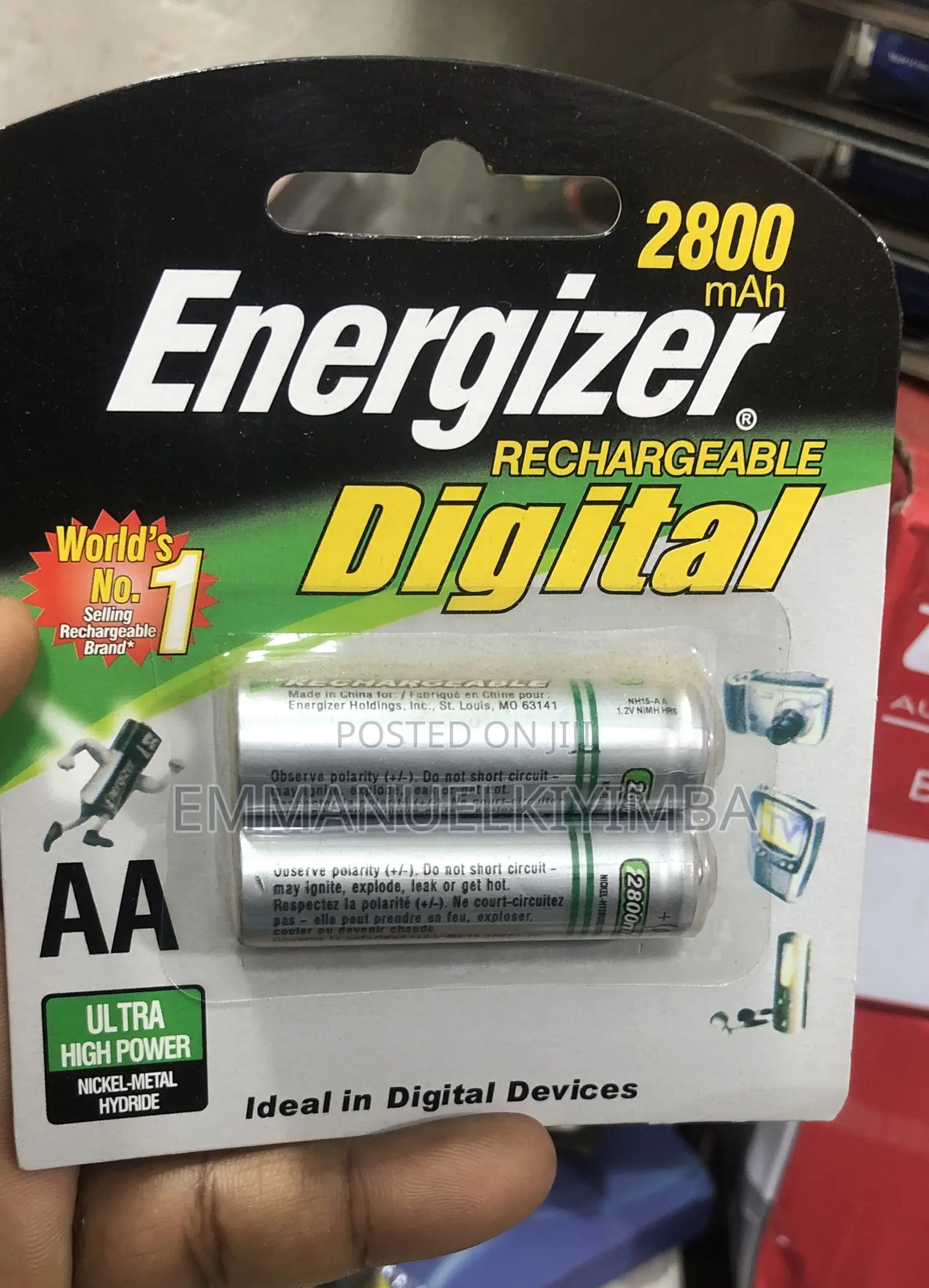 Energizer Rechargeable Batteries Aa