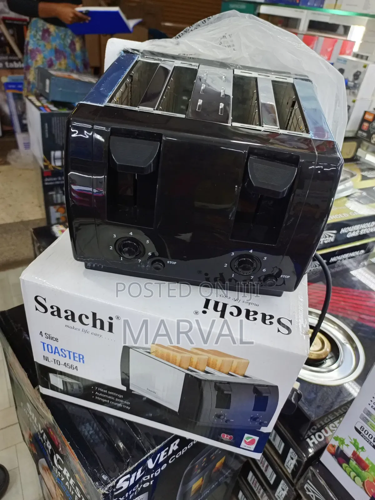 Saachi 4-Slice Toaster, Model Nl-to-4564
