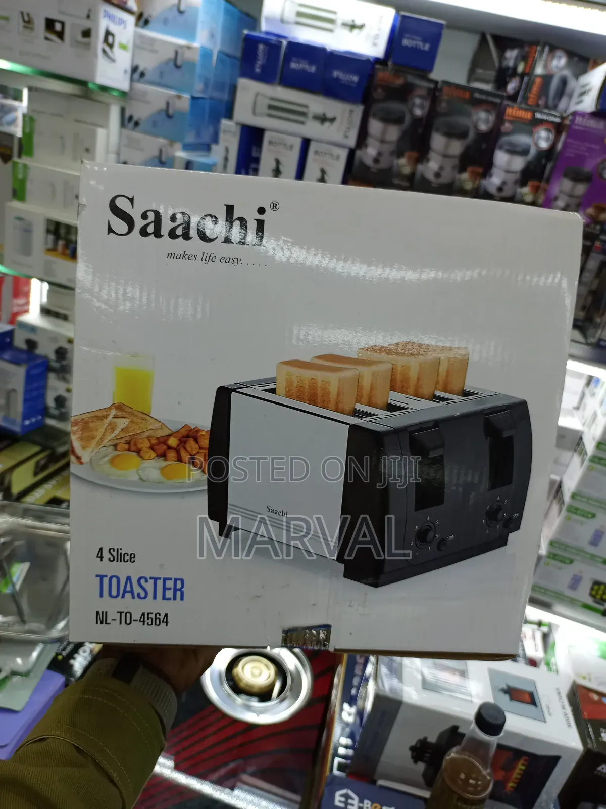 Saachi 4 Slice Toaster Nl-to-4564-Bk ( Black )