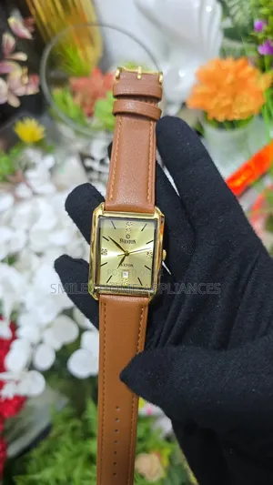Sveston Brown Leather Strapped Women's Gift Box Time Piece