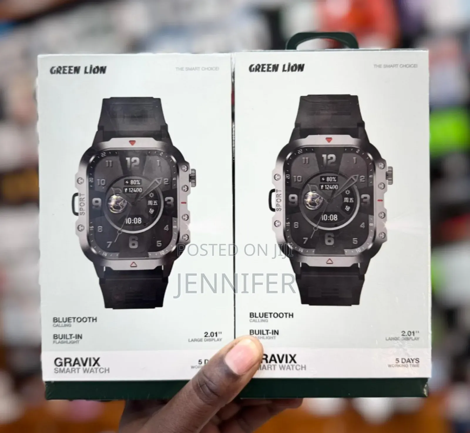 Green Lion Gravix Smart Watch - Black