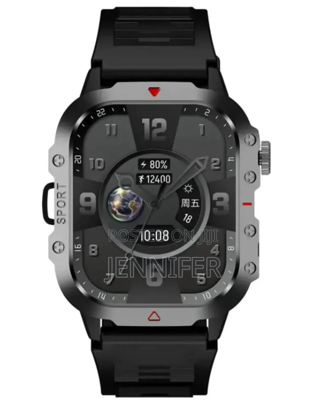 Green Lion Gravix Smart Watch - Black